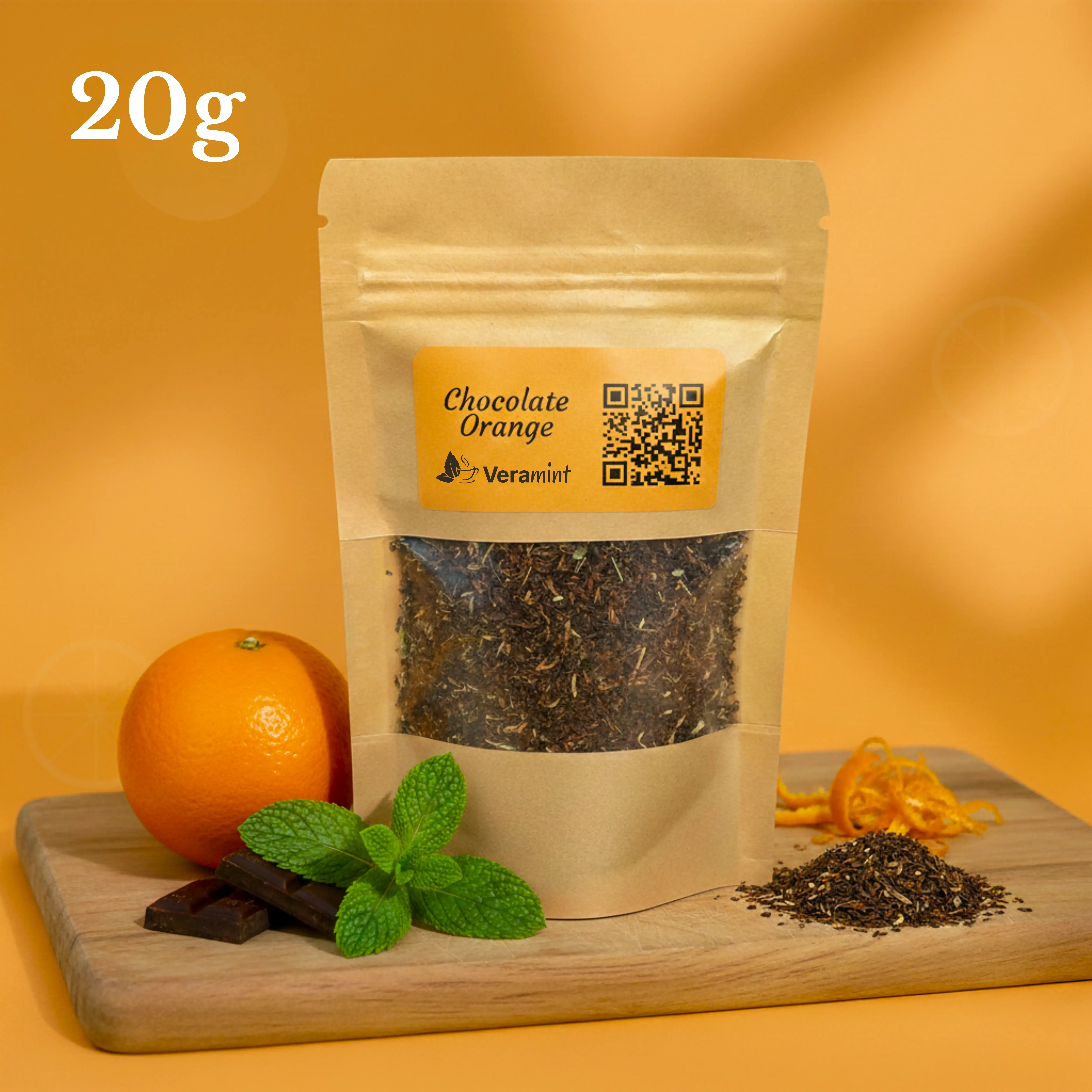Chocolate orange mint tea product