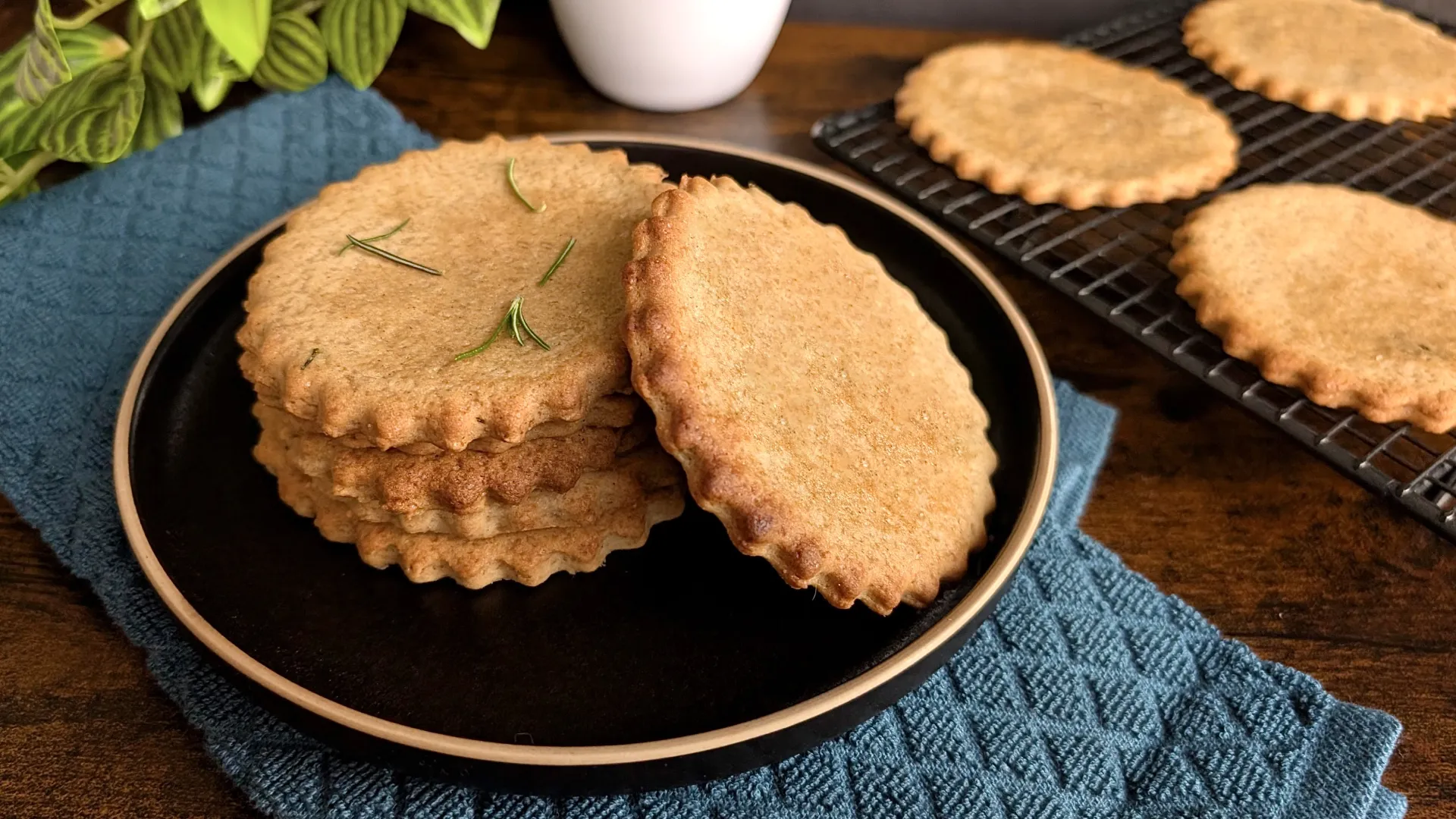 Cinnamon, Ginger & Rosemary Biscuits recipe