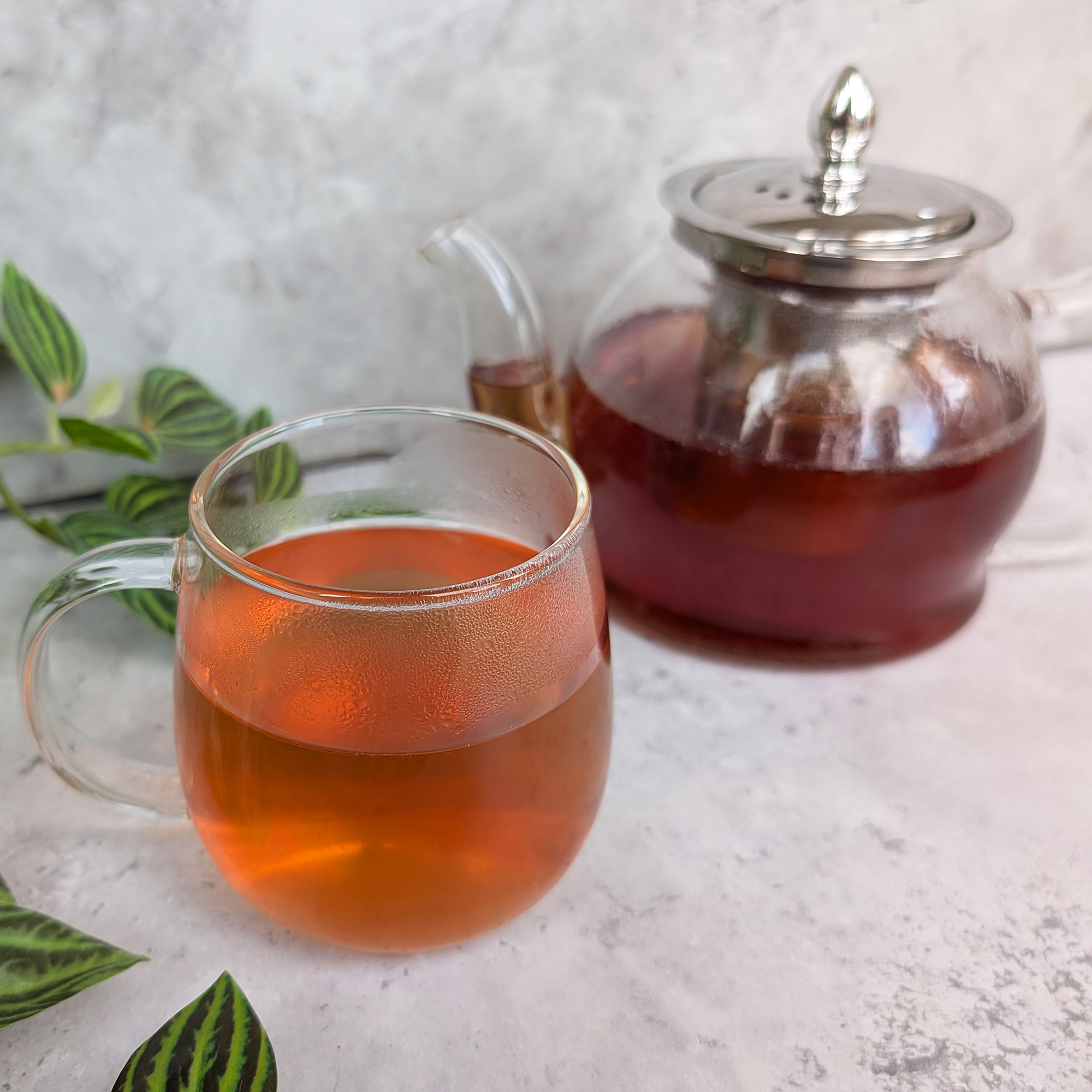 berry floral tea blend brewed tea photo