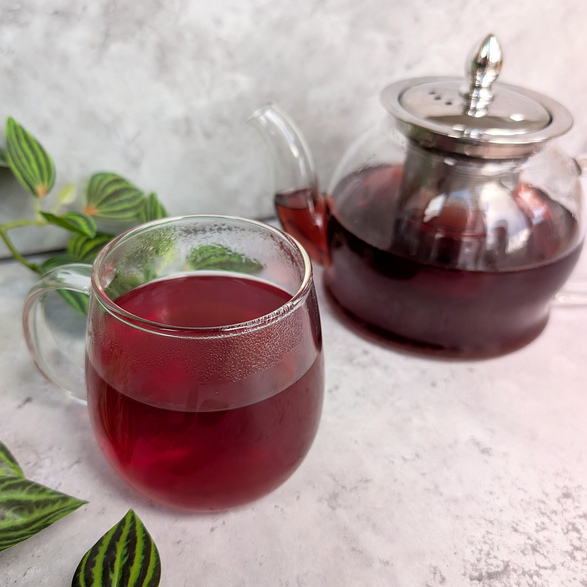 tropical tea blend brewed tea photo