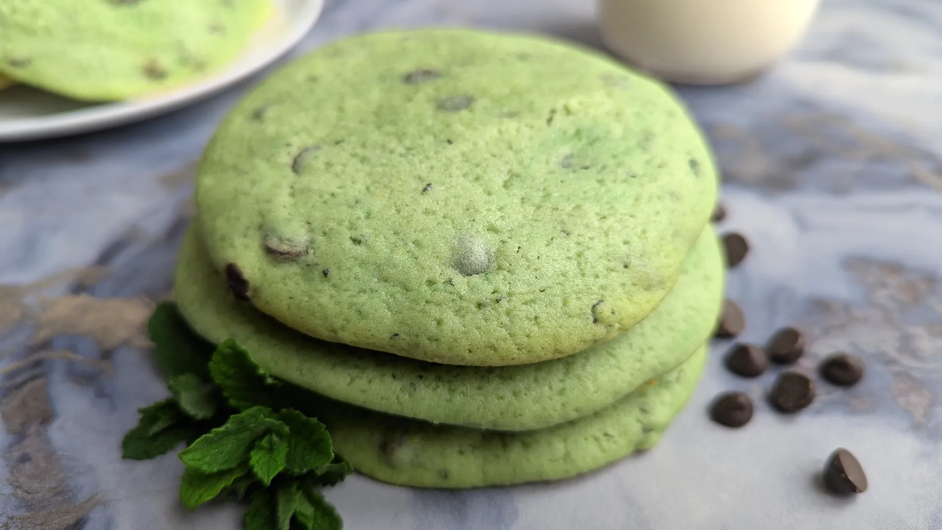 Mint Chocolate Chip Cookies recipe